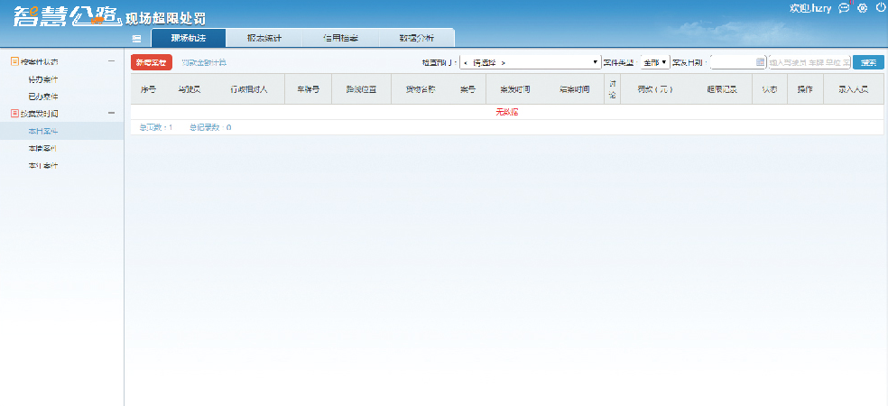 現(xiàn)場(chǎng)超限處罰管理平臺(tái)